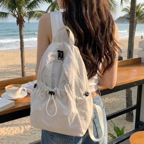 스너고 초경량 나일론 데일리 등산 방수 가방, 블랙