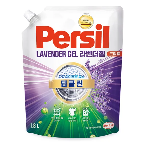 퍼실 딥클린 초미세세탁 라벤더젤 맥스 드럼용 액체세제 리필