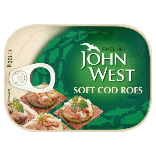 존 웨스트 대구 소프트 로즈 (100g) - 2개 팩 John West Cod Soft Roes (100g) - Pack of 2
