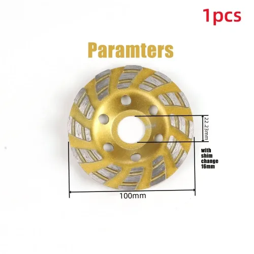 다이아몬드 그라인딩 디스크 휠 컵 커팅 연마 도구 금속 가공 커팅 톱 100 mm 앵글 그라인더 더스트 슈라우