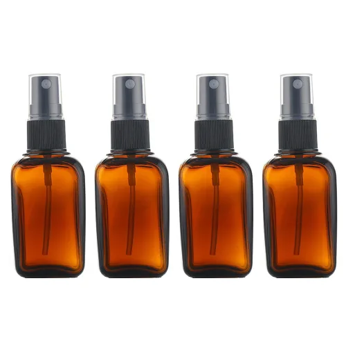 선동상사 차광 유리 스프레이 용기 50ml, 4개, 브라운