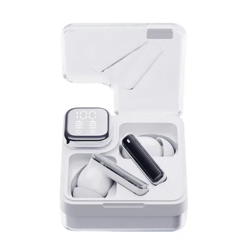 QCY T31 멜로버즈 네오 LED디스플레이 블루투스 이어폰, 화이트, 7시간, 방수가능, QCY-T31 MeloBuds Neo, 화이트