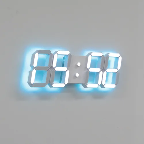 로이레트니 온도 습도 공기질측정 LED 알람 무선리모컨 인테리어 무타공벽시계 3.3m, 화이트 오리지널 백라이트