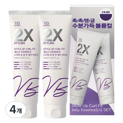 비바스 2X 스타일 업 컬핏 젤리 에센스, 4개, 150ml