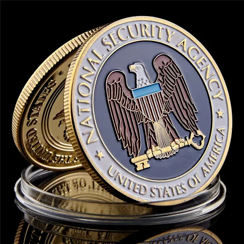 미츠케 미국 기념주화 메달 컬렉션 American Collectible Coins 소장용 동전 장식 오브제, 국가안보국NSA