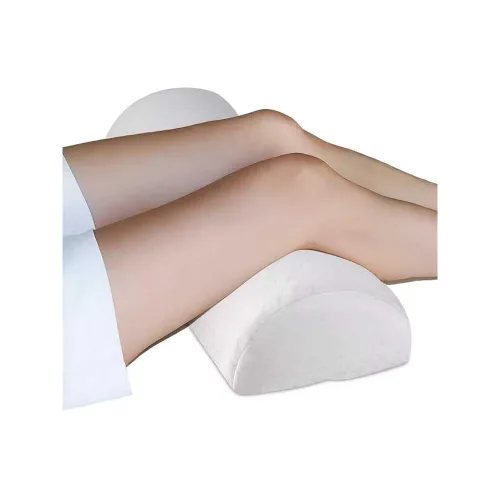 무릎베개 베개 반원형 40 기둥 메모리 쿠션 화이트 수면 화이트 커버 1개 40x20x10CM