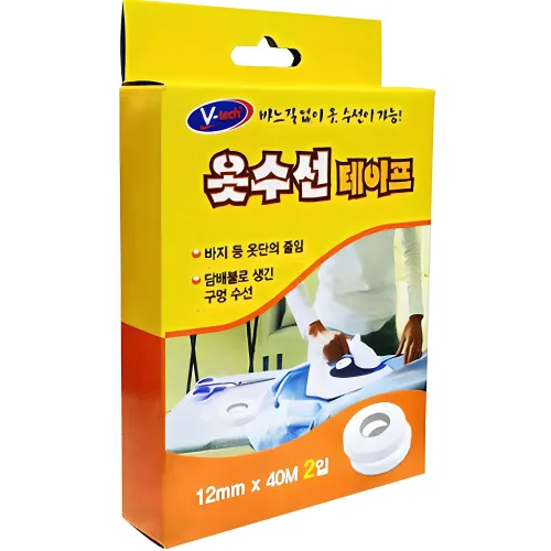 Vtech 옷수선 매직테이프 12mm x 40m 2p, 단일 색상, 1개