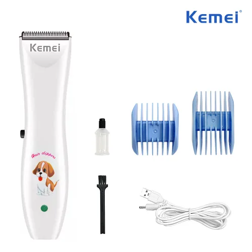 케메이 강아지 고양이 바리깡 클리퍼 미니 미용기 이발기, 1개, KM-1051