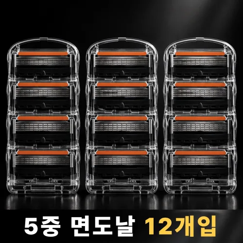 데오 질레트 호환 면도날 5중날, 3세트, 4개입