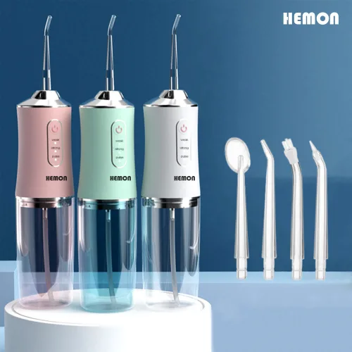 헤이슨 워터 구강세정기 무선 물치실 휴대용, 화이트, 클린스톰