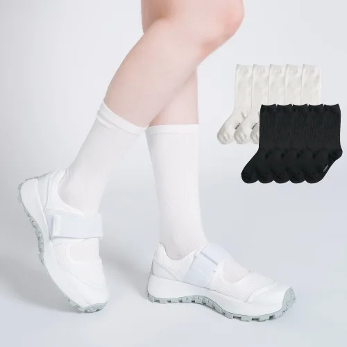 프롬산타 여성용 롱롱골지 롱삭스 10켤레