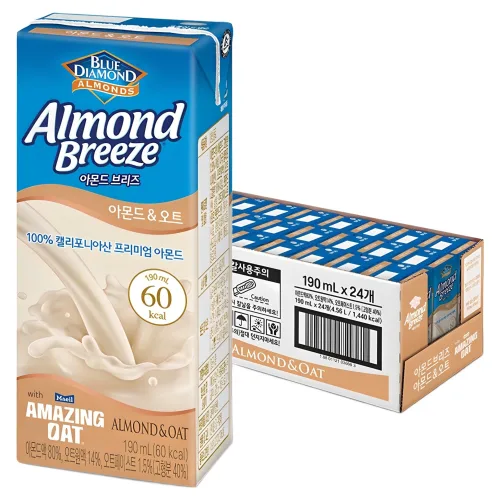 아몬드브리즈 아몬드 앤 오트, 190ml, 24개