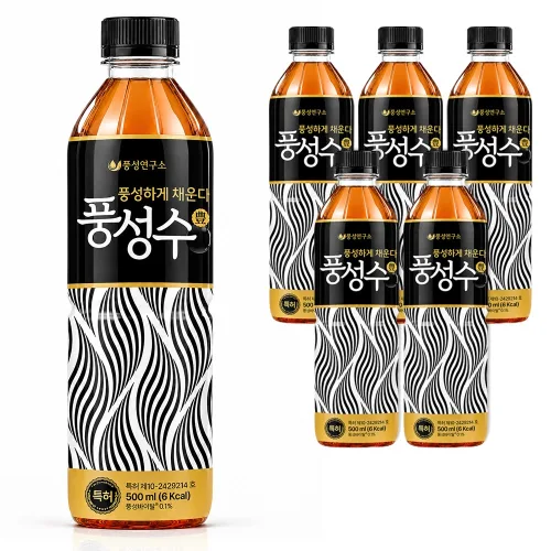 풍성연구소 풍성수 특허원료 함유, 6개, 500ml