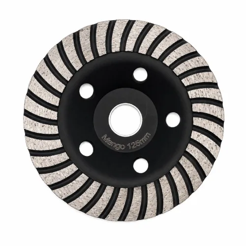 플로메리아 다이아몬드컵휠 125mm 내경22.23 평컵 연마석 면갈이 연마 대리석 석재 콘크리트 그라인더용 연마용품, 1개