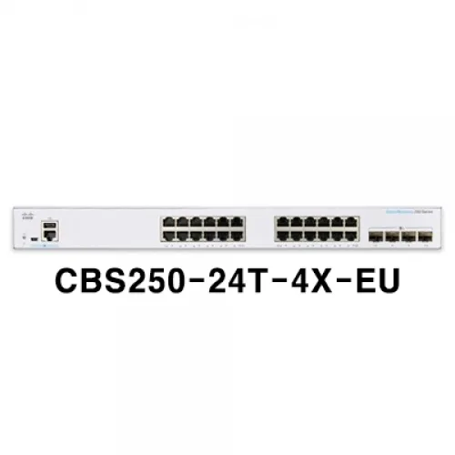 시스코 CBS250-24T-4X-EU 24포트 +4SFP 스위칭허브, 1개