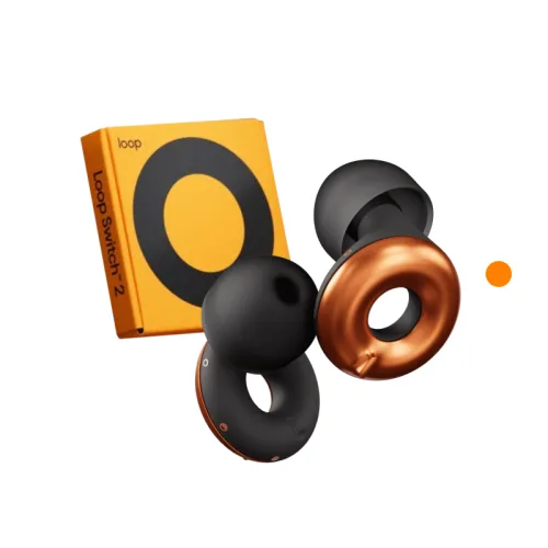 Loop 룹 이어플러그 스위치 2 x McLaren Racing 층간 소음 수면 소음방지 귀마개 파파야, 1개, 1개입
