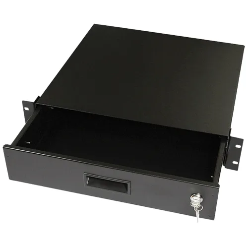 E&W RD-3U 서랍식랙선반 3구 잠금장치 랙선반 랙서랍 슬라이드식 보관용서랍 수납장, RD-3U