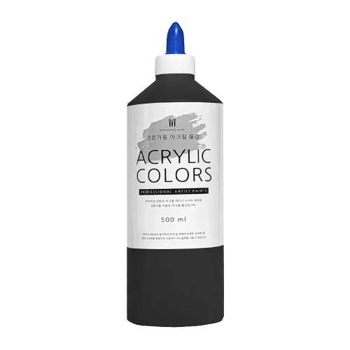아크릴물감 500ml 블랙