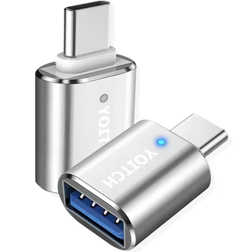 요이치 USB 3.0 A타입 to C타입 플로우 C2 OTG 변환 젠더, 실버, 2개