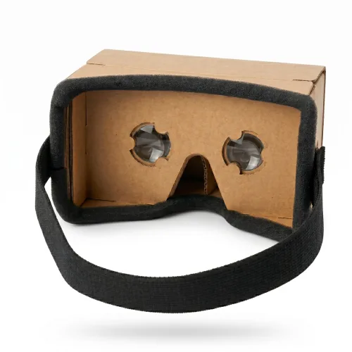 카드보드 VR 헤드셋 스마트폰 가상현실 안경 3D 체험용, 1개, B-밴드형