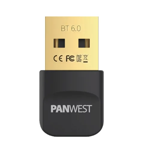 PAN-BT60 블루투스 6.0 동글 USB 데스크탑 무선 수신기, 1개, 블랙, PAN-BT60
