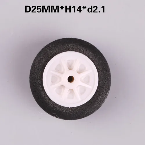 4 개/몫 고품질 25mm ~ 7mm 스폰지 휠 Rc 비행기 바퀴 고강도 Rc 항공기 전기 Rc 비행기 폼 휠