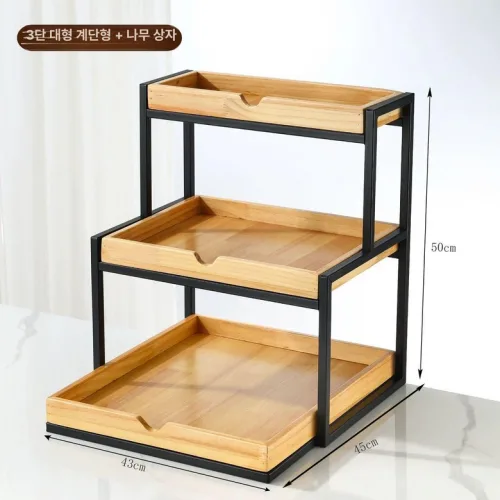 빵진열대 쿠키 베이커리 트레이 과일 진열대 카페 진열장 빵집 원목