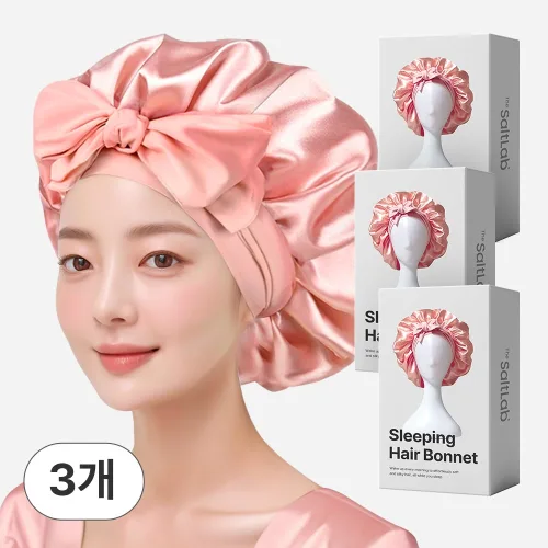 더솔트랩 실크 새틴 수면 헤어 캡
