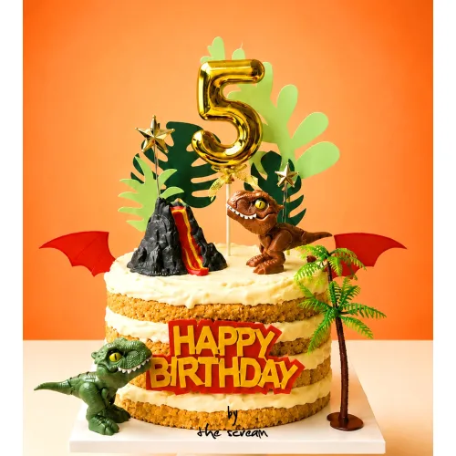 공룡 피규어 생일 케이크 토퍼 풀세트, 1세트, 숫자토퍼 [5]