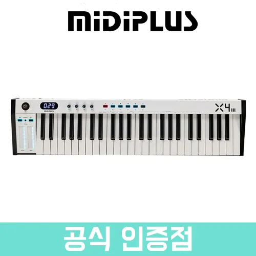 MIDIPLUS X4 3세대 미디플러스 마스터 키보드 49 건반 악기 미디 컨트롤러 [정품], 1개