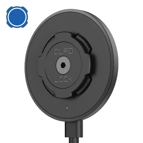 쿼드락 Wireless Charging Head Car/Desk V2 스마트폰거치대 QUADLOCK 와이어리스 차징 헤드 차량/책상 V2, 1개, 블랙