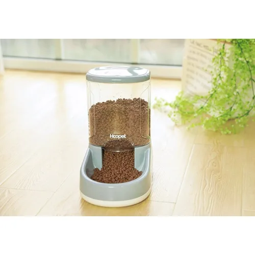 무전원 반려동물 자동 급식기 / 전원 없이 자동 사료 공급, 파란색, 1개, 3.8L
