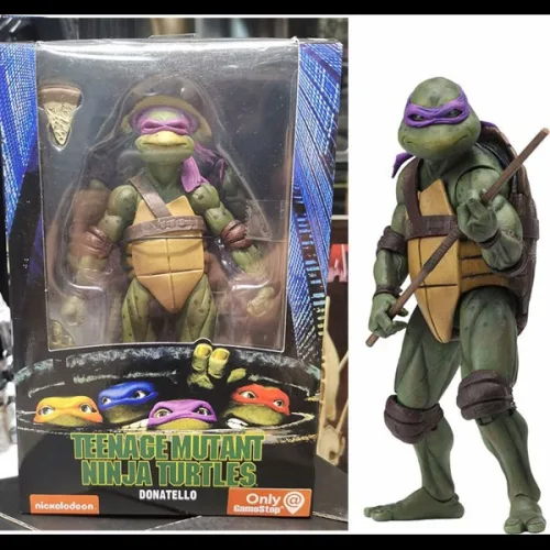 네카 틴에이지 닌자 터틀즈 TMNT 뮤턴트 도나텔로 1990년 영화 한정판 7인치 관절형 액션 피규어 수집용 모델