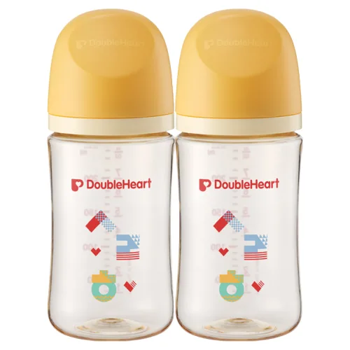 더블하트 모유실감 3세대 트윈팩 PPSU 한글 240ml
