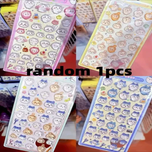 치이카와 우사기 3D 크리스탈 스티커 4pcs 폰케이스 네일 DIY 장식 방수