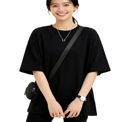 벨에라 빅사이즈 여성 오버핏 루즈핏 무지 반팔 티셔츠 2p