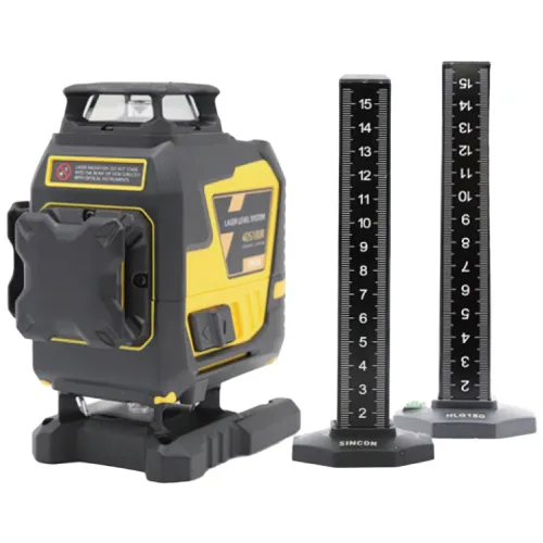 신콘 4D5100R 레드라인 4D 레이저 레벨기 120MW 40배밝기 레벨게이지 포함, 1개