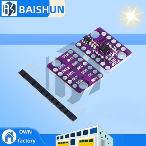 LSM6DS3 6축 IMU 브레이크아웃 보드 3D 가속도계 자이로스코프 및 SPI/I2C 인터페이스를 갖춘 내장형 온도 센서