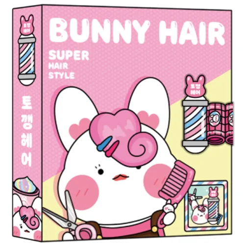 [소워니놀이터] 토깽 헤어 미용실 스퀴시북 DIY 만들기 세트 (손코팅지,양면테이프,투명테이프 포함), 1개
