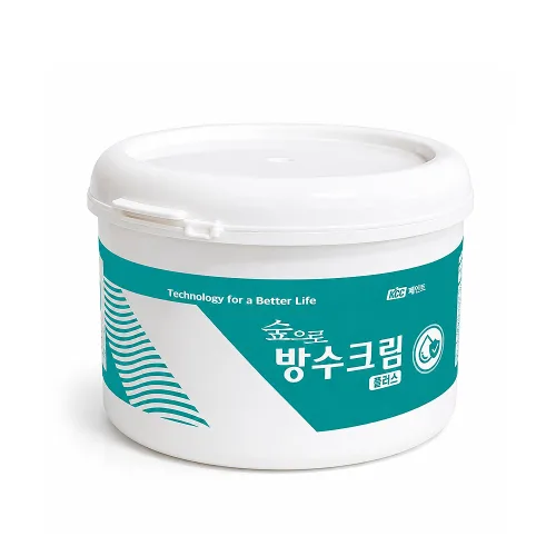 KCC 숲으로 방수 크림 플러스 방수크림 방수제 옥상 외벽 바닥 셀프 시공 0.5kg, 1개, 500g, 투명(크림)