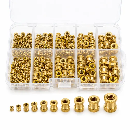 황동 인서트 너트 세트 M2~M6 열삽입 220PCS 3D프린터용 나사, 1박스