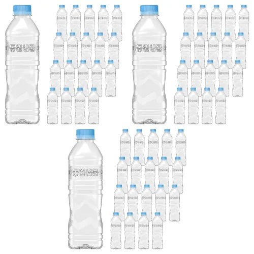 동원샘물 무라벨, 500ml, 60개
