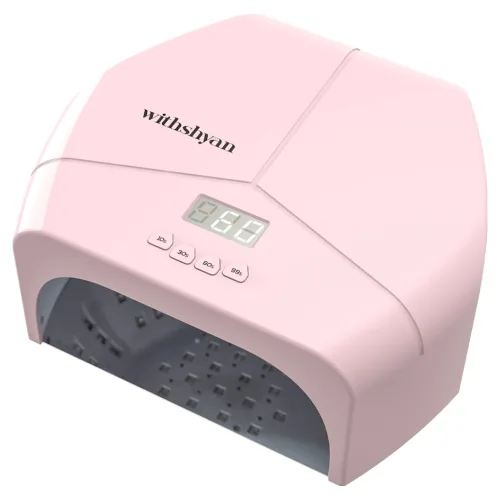 위드샨 UV LED 고출력 퍼펙트 프로 젤 네일 램프 298W, 1개, 핑크