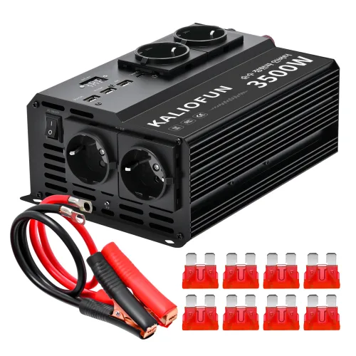 차량용 순수 정현파 인버터 4구 출력 캠핑용 KC인증 12V 220V 60Hz, 1개