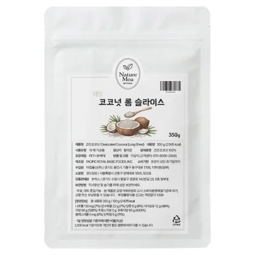 네이처모아 리얼 코코넛 롱 슬라이스, 350g, 1개, 1개입