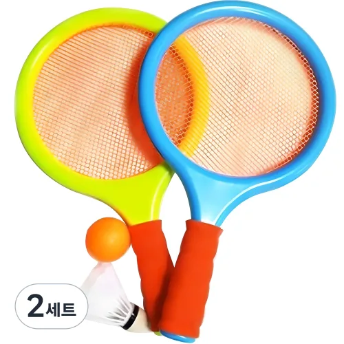 멀티 라켓볼 완구 세트, 혼합색상, 2세트