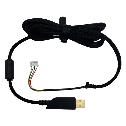 벤큐 조위 게이밍 마우스 파라코드 USB 케이블 ZA EC FK 호환, 블랙