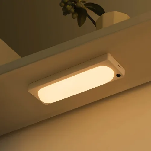 소소 모션감지 센서 무드등 LED 휴대용 무선 간접조명, 크림화이트