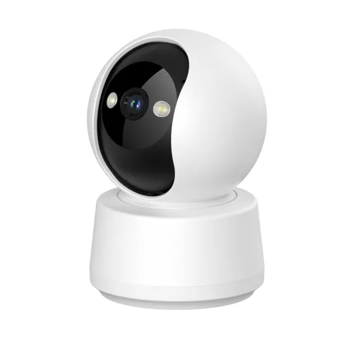 AMSKY 홈캠 가정용 cctv 카메라 실내용 WiFi 2K QHD 초고화질 360도 회전, GW-C10 화이트, 1개