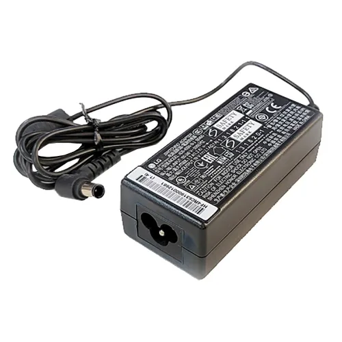 엘지 모니터 어댑터 19V 2.1A 40W 연결잭 직경 6.5x4.4mm 전원케이블 포함, 1개, 검정